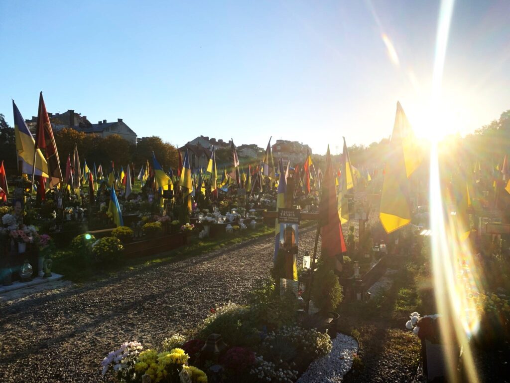 Æreskirkegården Field of Mars i Lviv. Foto: Fritt Ukraina