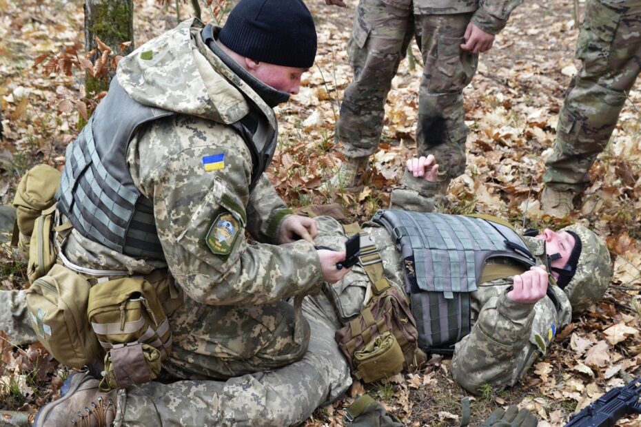 Soldater under trening i Ukraina. Credit: Staff Sgt. Adriana Diaz-Brown