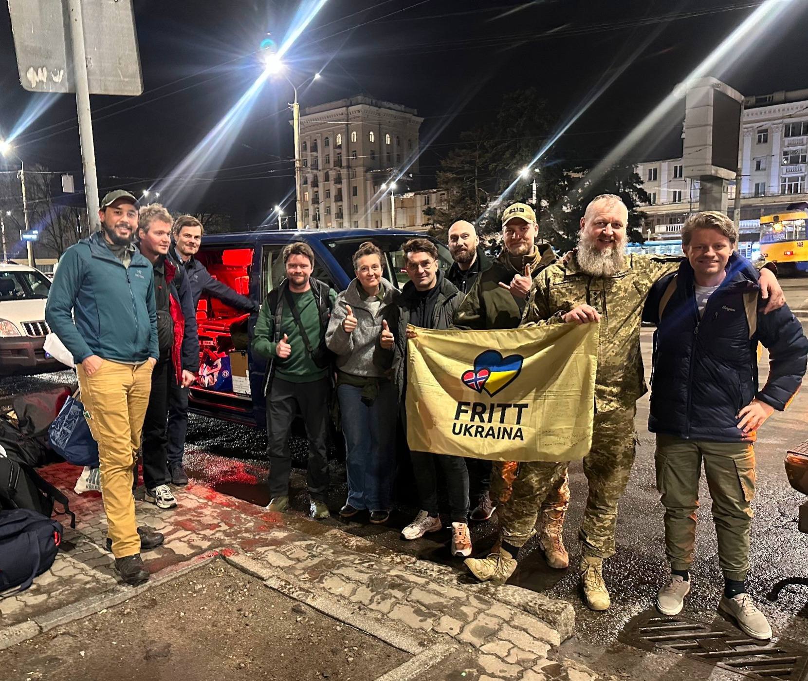 Overlevering av evakueringskjøretøy. Foto: Peoples Self Defence Lviv