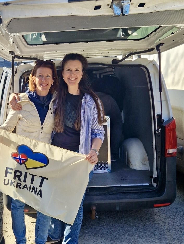 Ragnhild Fresvik og Natalia Golis. Foto: Fritt Ukraina