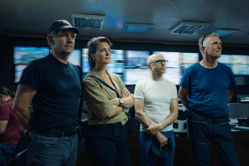 Reidar Bruusgaard, Natalia Golis, Ole Farmen og Erik Bjørndal. Foto: Fritt Ukraina