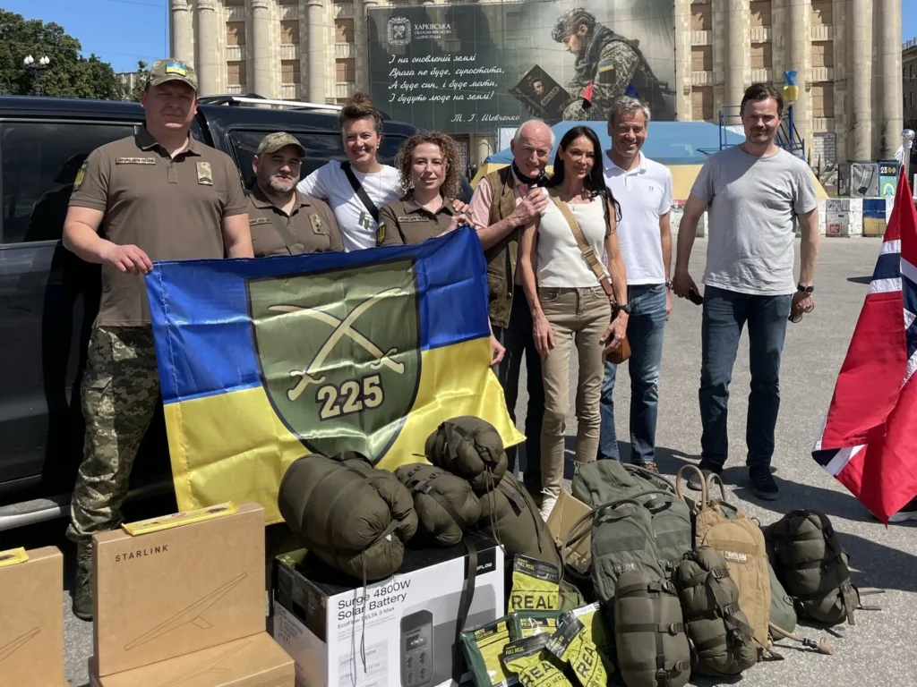 Ragnar Horn og Christian Ringnes besøker Ukraina. Foto: Fritt Ukraina